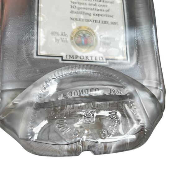 Ketel One Vodka Bottle Melted Glass Flat Serving Tray Bar Decor Cheese Crackers - Picture 8 of 10